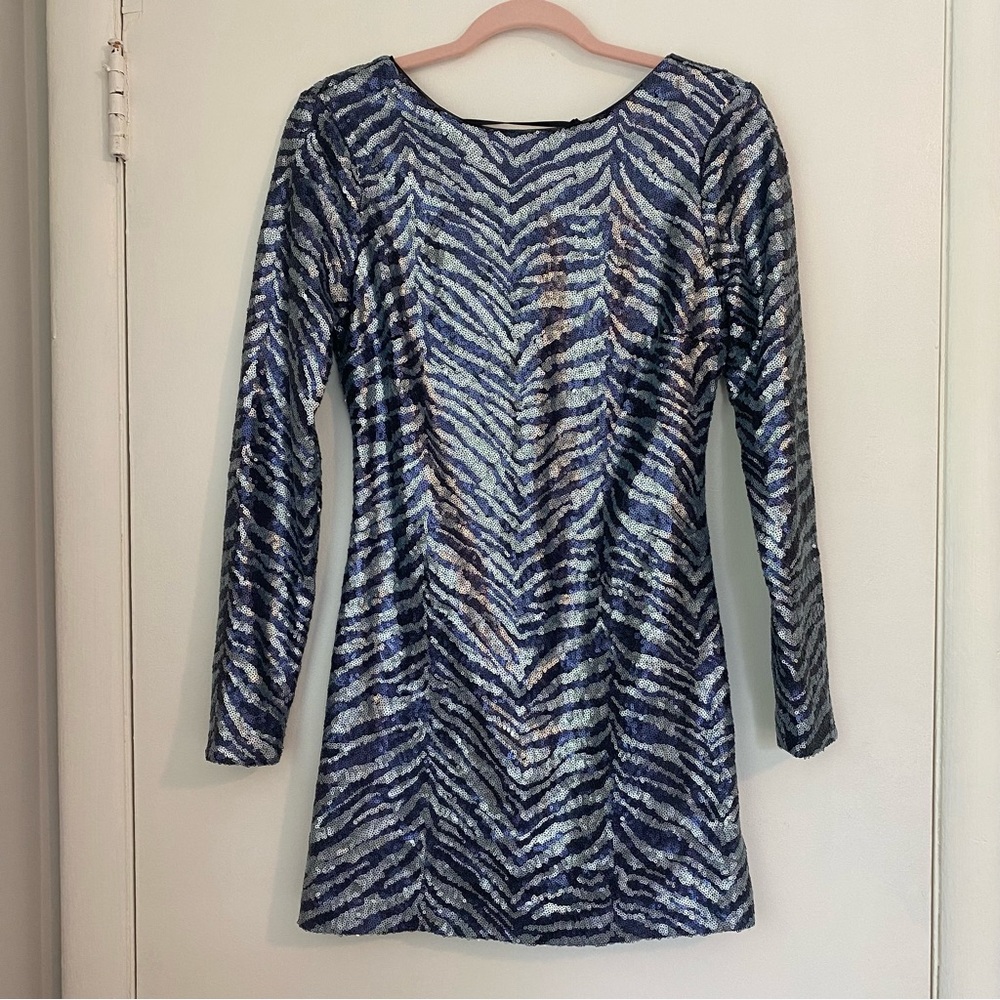 Urban Outfitters Long Sleeve Sequin Body-con Dress - Picture 1 of 5